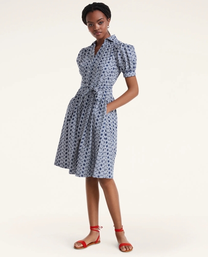 Cotton Embroidered Shirt Dress, image 1