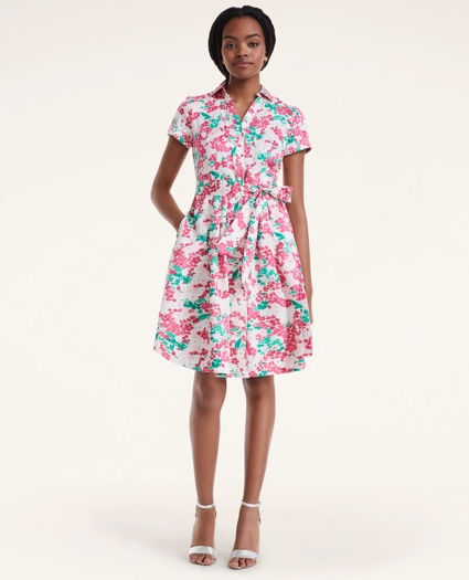 Cotton Short Sleeve Shirt Dress, image 1