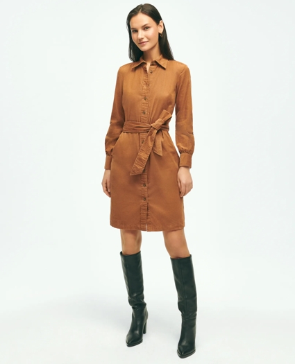 Corduroy Shirt Dress, image 1