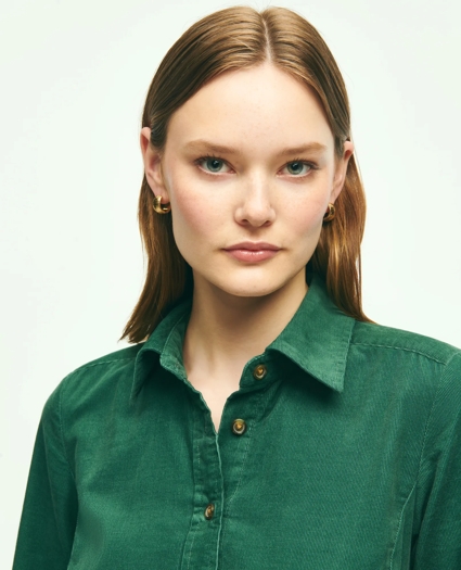 Corduroy Shirt Dress, image 3