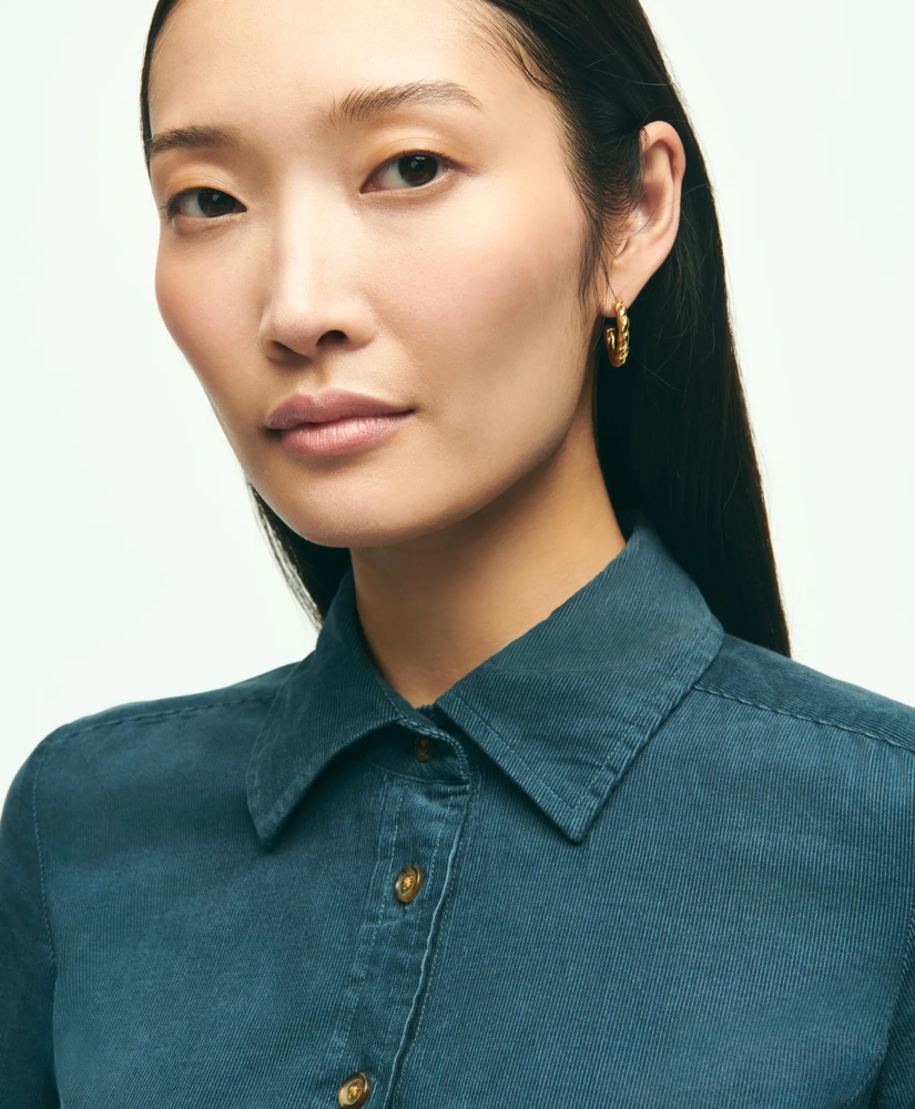 Corduroy Shirt Dress, image 6
