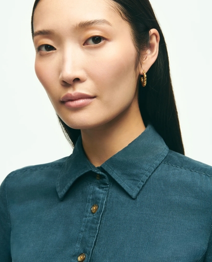 Corduroy Shirt Dress, image 6