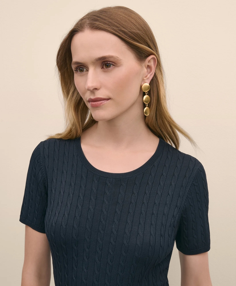 Cable-Knit Fit-and-Flare Sweater Dress, image 4