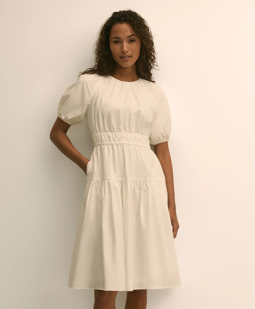 Cotton Voile Smocked-Waist Dress, image 2