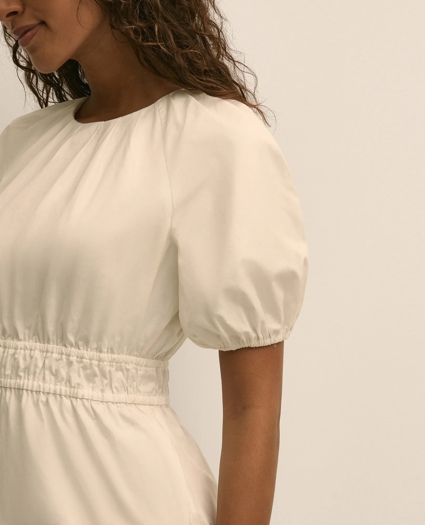 Cotton Voile Smocked-Waist Dress, image 3