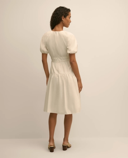 Cotton Voile Smocked-Waist Dress, image 4