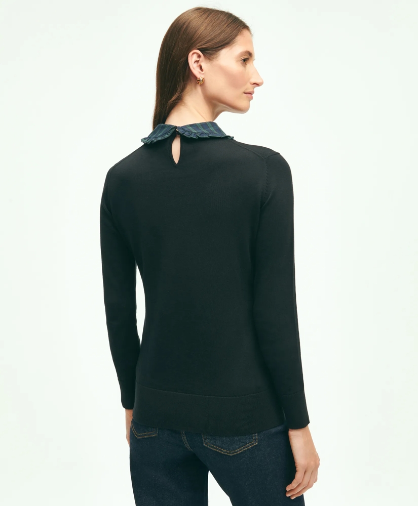 Cotton Removable Collar Sweater, image 2