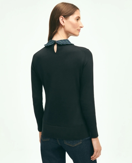 Cotton Removable Collar Sweater, image 2