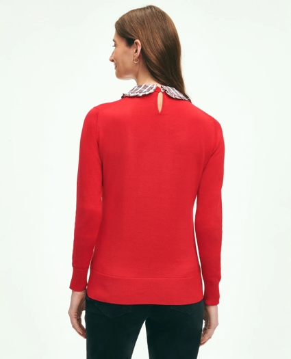 Cotton Removable Collar Sweater, image 3