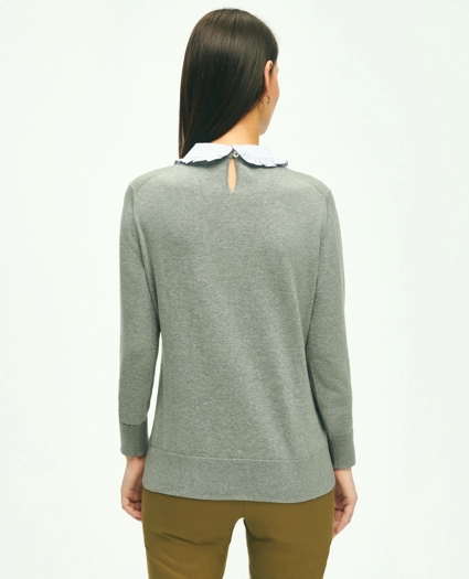 Cotton Removable Collar Sweater, image 4