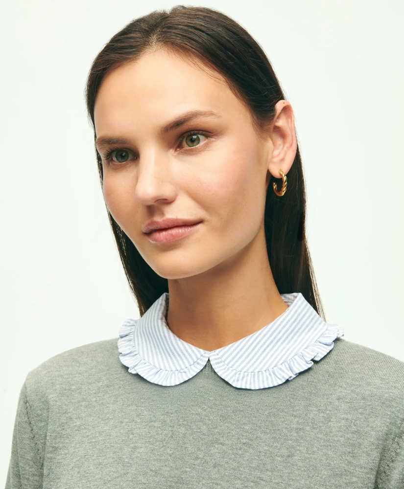 Cotton Removable Collar Sweater, image 3