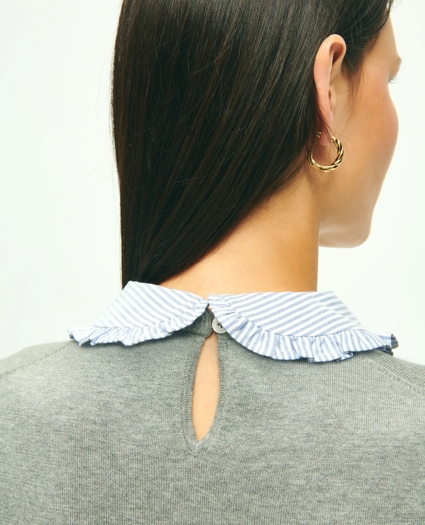 Cotton Removable Collar Sweater, image 8