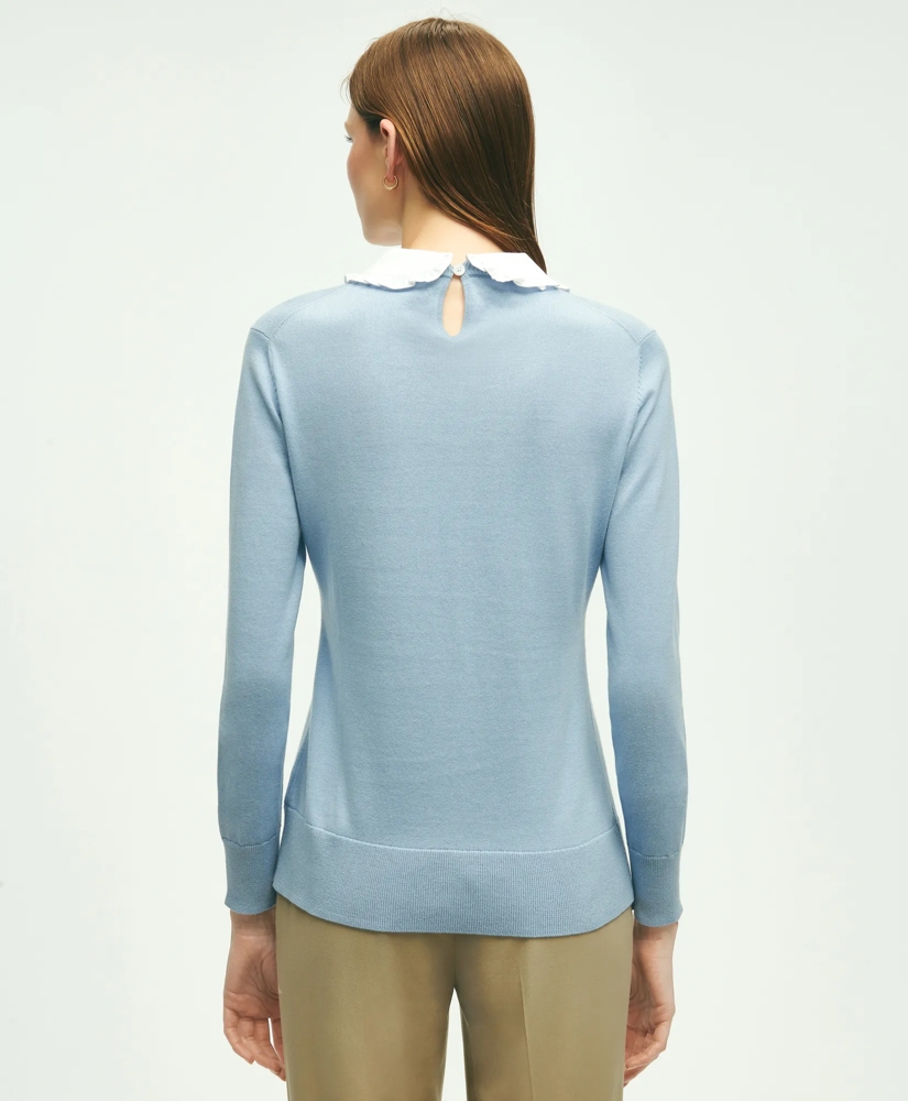 Cotton Removable Collar Sweater, image 2