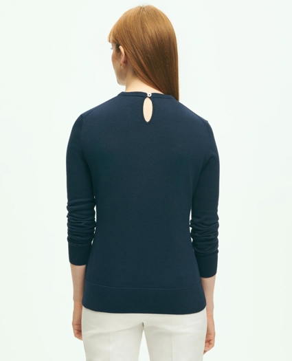 Cotton Sweater With Removable Ruffle Collar, image 6