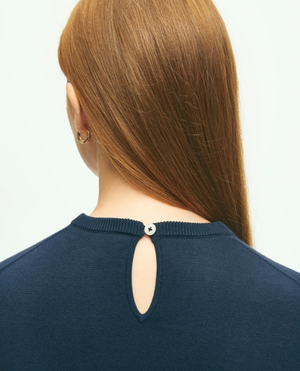Cotton Sweater With Removable Ruffle Collar, image 7