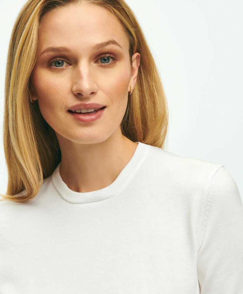 Cotton Sweater With Removable Ruffle Collar, image 7