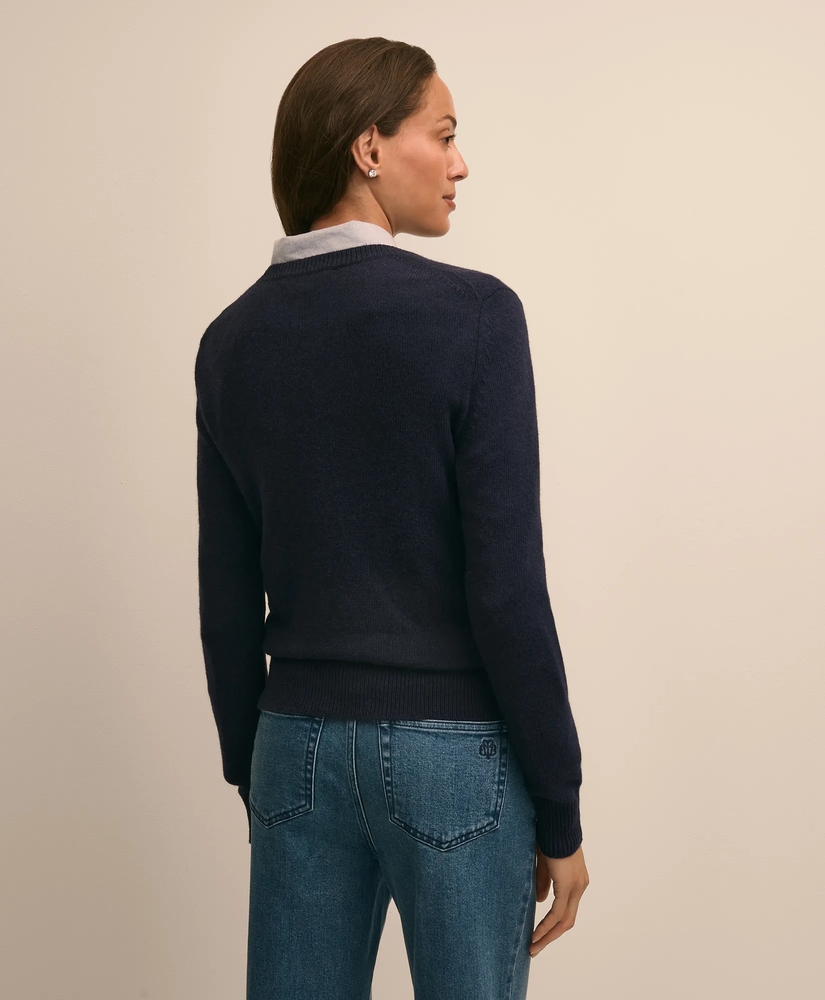Wool-Cashmere Blend Westie Intarsia Sweater, image 4