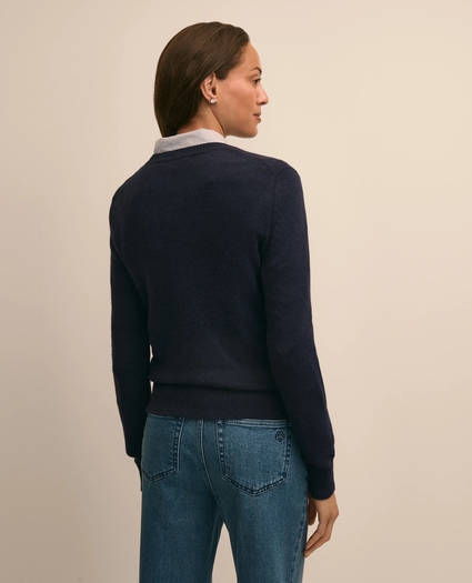 Wool-Cashmere Blend Westie Intarsia Sweater, image 4