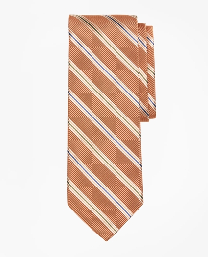 Mogador Two-Tone Alternating Split Stripe Tie