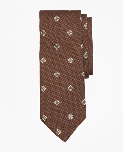Textured Four-Petal Flower Tie