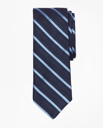 Herringbone Ground Bar Stripe Tie