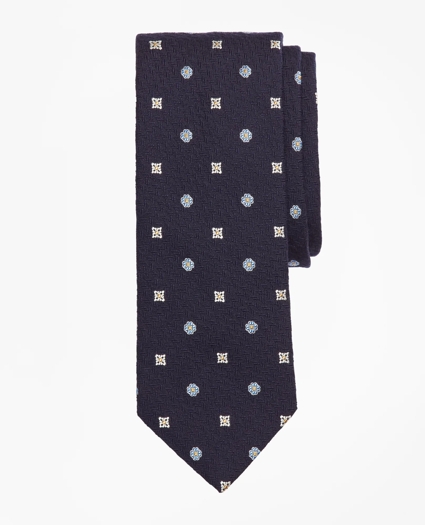 Textured Ground Multi-Flower Tie, image 1
