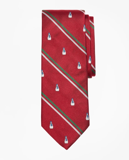 Snowman Stripe Tie