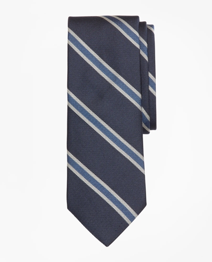 Textured Framed Stripe Tie
