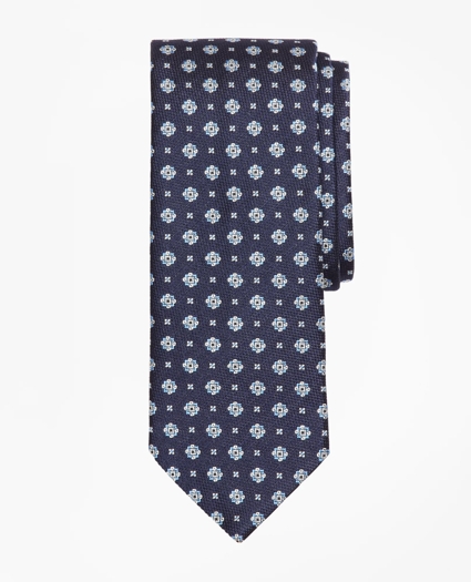 Square Medallion and Mini Flower Tie