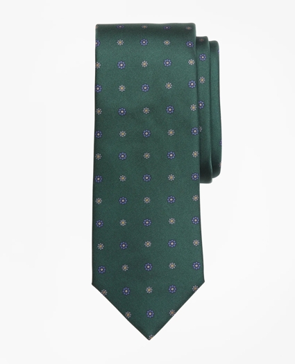 Flower Medallion Print Tie