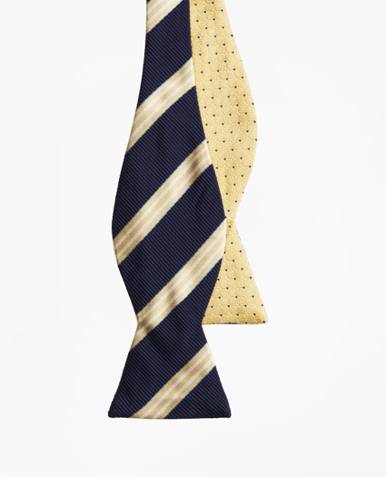 Two-Color Square with Stripe Reversible Bow Tie, image 2