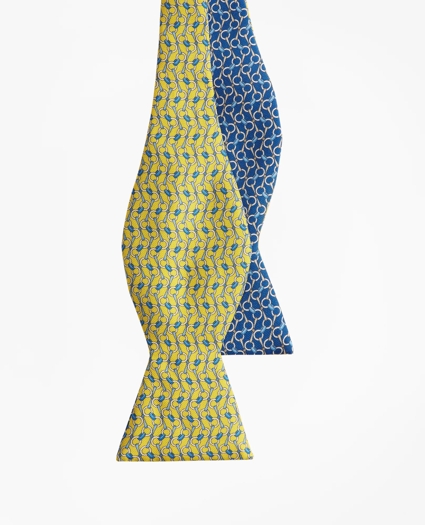 Bit Chain Link Print Reversible Bow Tie, image 2