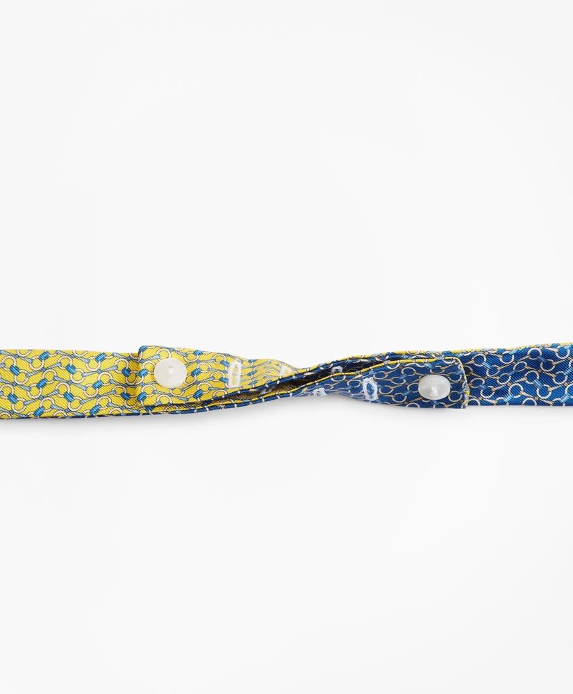 Bit Chain Link Print Reversible Bow Tie, image 3