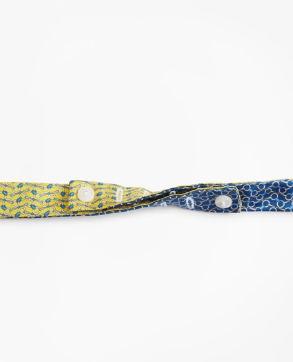Bit Chain Link Print Reversible Bow Tie, image 3