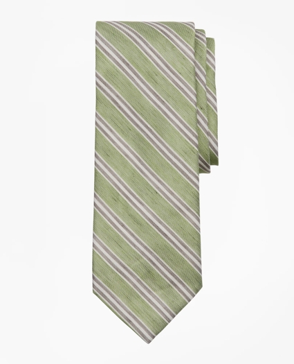 Linen and Silk Stripe Tie, image 1