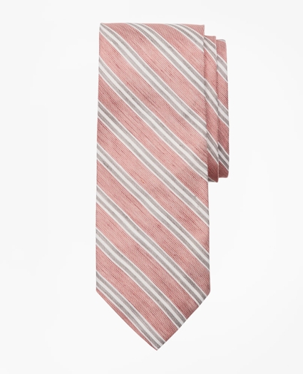 Linen and Silk Stripe Tie, image 1