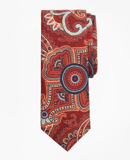 Paisley Print Wool Tie, image 1