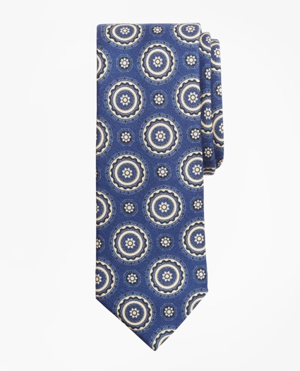 Medallion Print Wool Tie, image 1