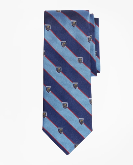 Rugby Stripe Tie with Golden Fleece® Shield