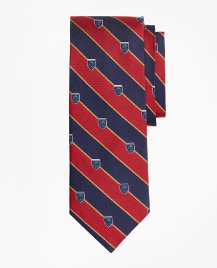 Rugby Stripe Tie with Golden Fleece&reg; Shield