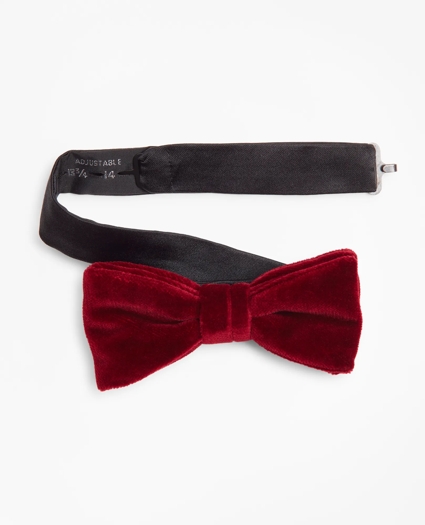 Velvet Pre-Tied Bow Tie, image 3