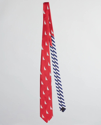 Sailboat and Stripe Tie, image 2