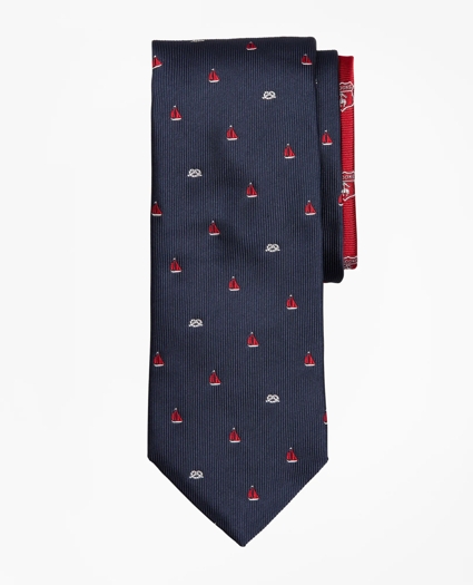 Sail Boat and Nautical Knot Tie, image 1