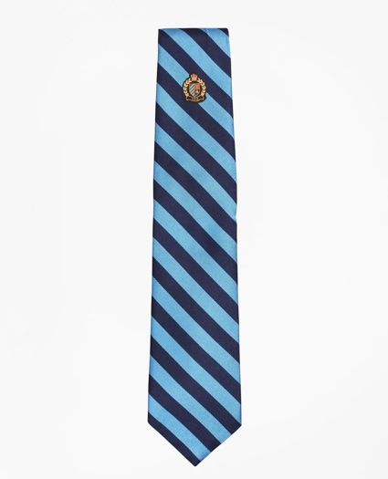 Limited Edition Archival Collection BB#4 Striped Rep with Crest Silk Tie, image 2