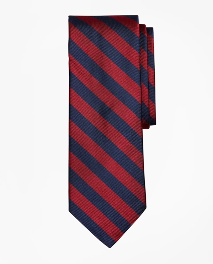 Limited Edition Archival Collection BB#4 Striped Rep with Crest Silk Tie, image 1