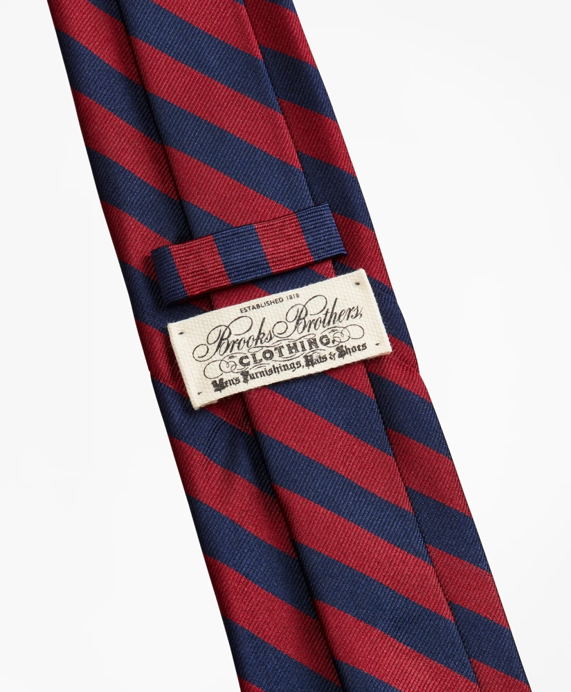 Limited Edition Archival Collection BB#4 Striped Rep with Crest Silk Tie, image 4