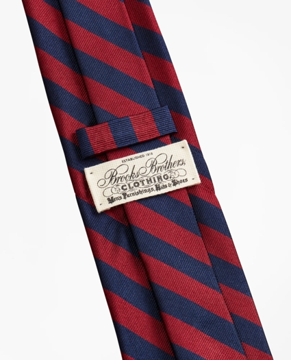Limited Edition Archival Collection BB#4 Striped Rep with Crest Silk Tie, image 4