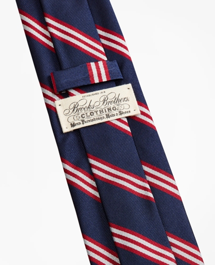 Limited Edition Archival Collection BB#1 Striped Rep with Crest Silk Tie, image 2