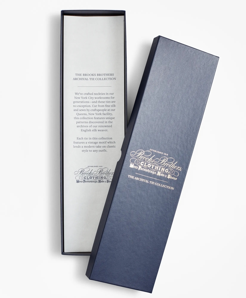 Limited Edition Archival Collection BB#1 Striped Rep with Crest Silk Tie, image 3