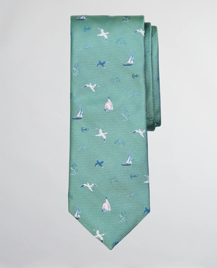 Sailing Motif Tie